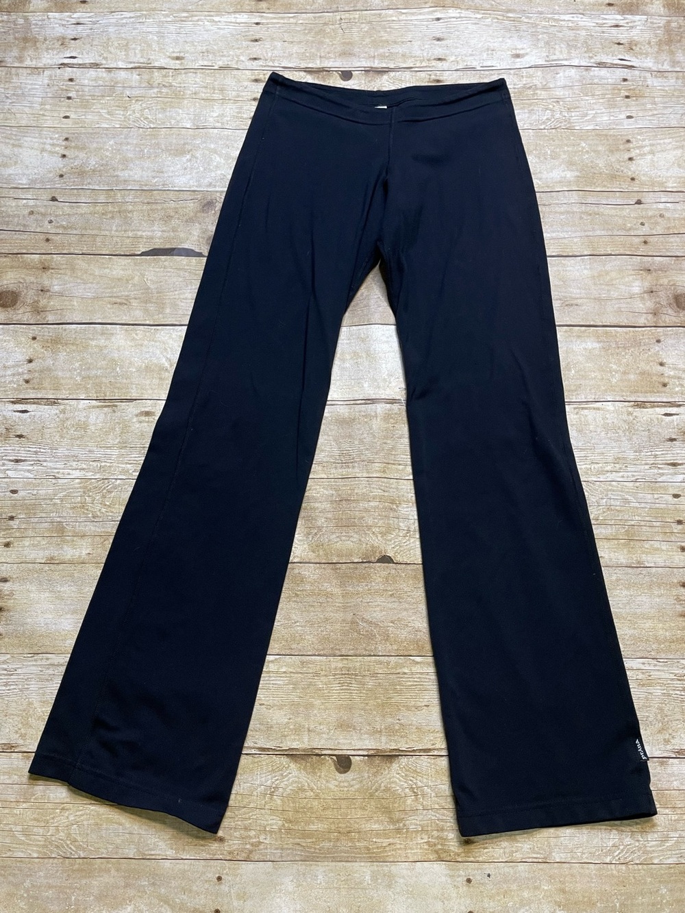 Prana Women’s Retro Black Leggings Low Rise Boot Leg
